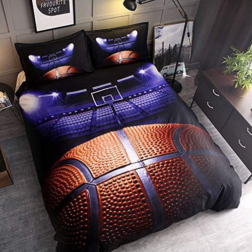 Juego De Funda Nórdica Dthome 3d Sports Basketball Court Jue 1