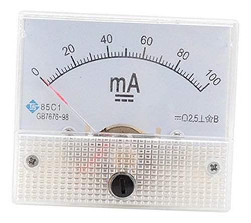 C Medidor De Painel De Corrente Analógica 0-100ma 3