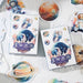 30 Stickers Cajita Interstellar Journey Astronauta Planetas 1