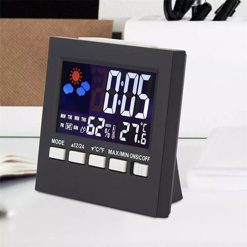 Generic Voice-Controlled Alarm Clock with Temperature, Humidity, and Date Display 5