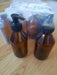 Amber Glass Jar Set 3