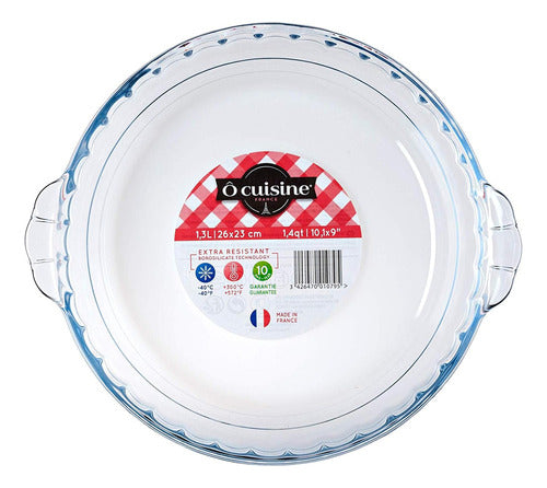 Le Cuisine Templated Glass Round Bakeware 2