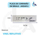 Kit 10 Placas Braile Autoadesiva 10x3cm Corrimão 6andar 1