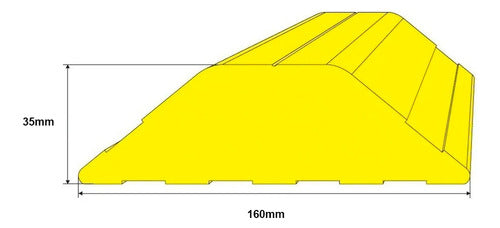 SeguridadPVC Lomos De Burro O Reductores De Velocidad Vial 35mm X 160mm 1