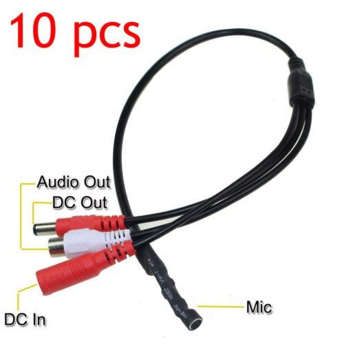 Sistema De La Camer 10pcs Sensible Mini Cctv Audio Micrófono 0