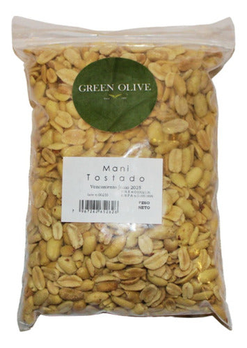 Green Olive Mani Repelado Sin Sal X 1kg 0