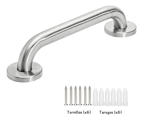 Iko Shop Barral Seguridad 60 X 2,5 Cm Acero Inoxidable Baño Ducha 5