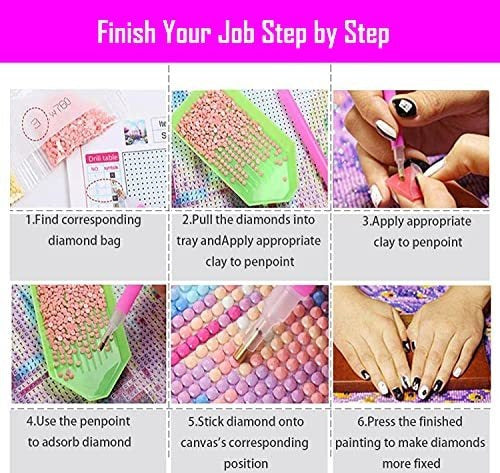 PASSDONE The Little Mermaid Disney Diamond Art DIY 5D Diamond Painting Kits For Adults And Kids Full Drill Arts Craft By Number Kits For Beginner Home Decoration 12x16 Inch DP025 5