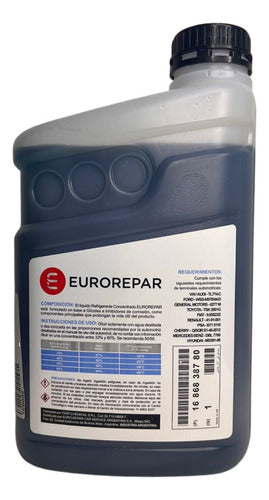 Eurorepar Organic Refrigerant Liquid 1 Liter Red/Green 3