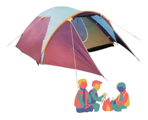 3-Person Tent with Rainfly for Camping Mountain Beach 0