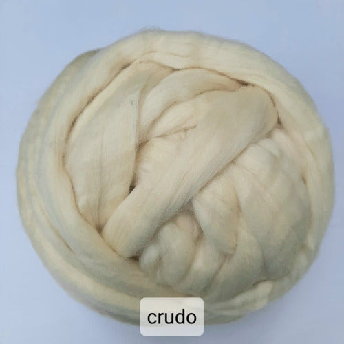 XXL Merino Wool Roving 500 Grams - Hilados Amaral 1