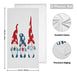 Qilmy USA Patriotic Gnomes Hand Towel Set 1