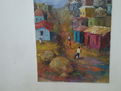 2097- Gentil Correa - Ost 38 X 61cm -  Favela. 3