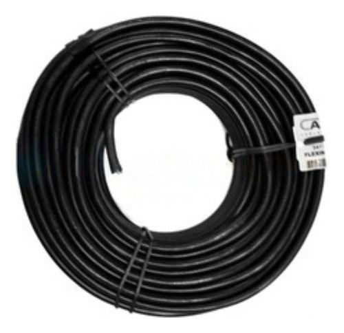 Cable Bajo Goma Negro 2x1 20mts 2 Conductores I Nido 1