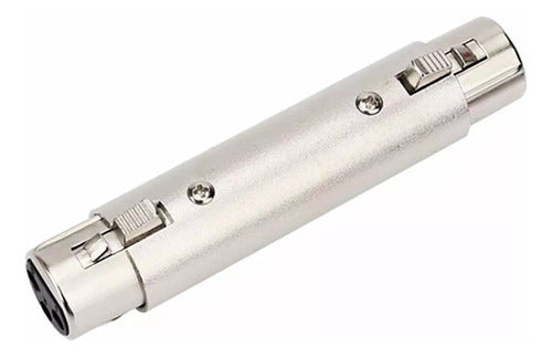 XLR Female 3-Pin Connector Adapter Union Coupler Plug 0