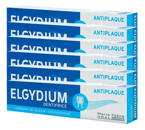 Elgydium Antiplaca Pack 6 Toothpaste 75ml 0