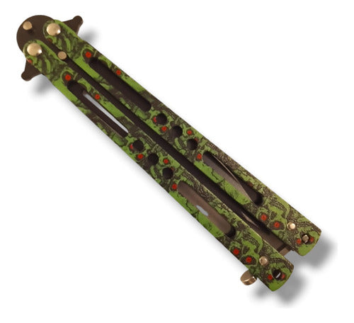 FENSER Zombie Butterfly Knife - Skull Design 5