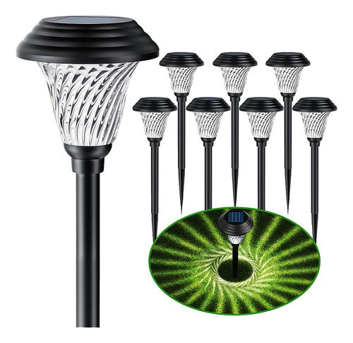 Jkoeier Bright Solar Outdoor Lights 8pack, Ip65 Waterproof S 0