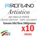 10 Fabriano Artistic Watercolor Paper 100% Cotton Thick Grain 1