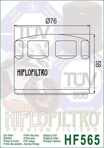 Filtro De Aceite Aprilia Shiver 900 Hiflofiltro 1