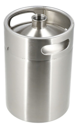 Mini Barril Inox Para Cerveja 5 Litros Keg Growler Chopp 2