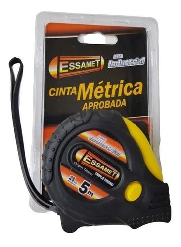 Essamet Professional 5 Meter Tape Measure 25mm with 3 Brakes 0