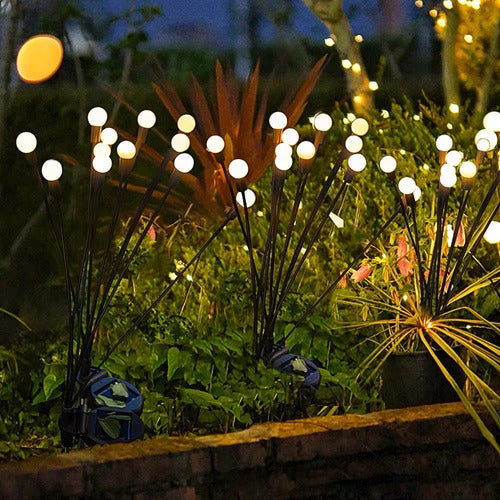 Noiluva Solar Stake Lights x2 Outdoor Ball Bouquet Garden Deco 5