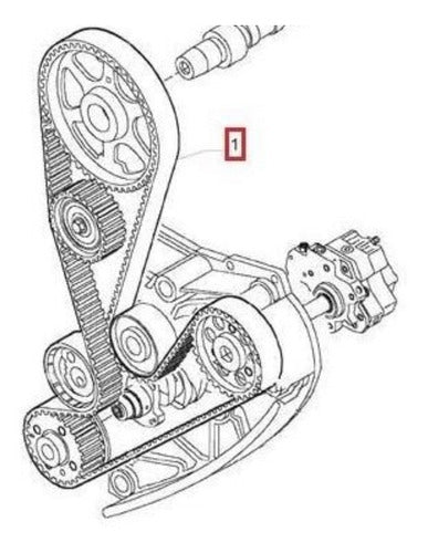 Correa Distribucion Fiat Ducato 2.3 Año 2010 Al 18 Original 4