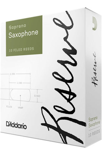 D'Addario Reserve Caña 3.0 Para Saxo Soprano - Pack X 10 1