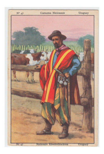 Gaucho Uruguay - Chocolate Card - 45x30 Cm 0