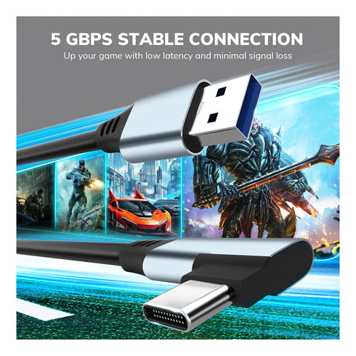 Cable Qculus Link Compatible Con Accesorios Quest 2 Y Vr, C 4