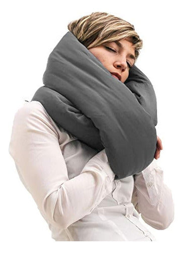 Almohada Huzi Infinity - Bufanda De Cuello Suave Para Viajes 1