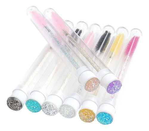 Strass Lashes Glitter Eyelash Brush in Reusable Tube Pack of 4 1