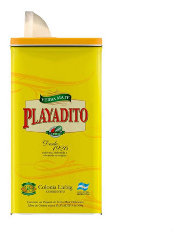 Playadito Yerba Mate 500g in Metal Gourd with Spout 7