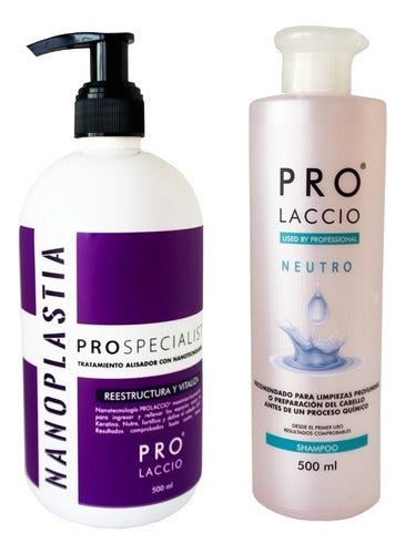 PROLACCIO Nanoplastia + Neutral Shampoo Straightening Kit 0