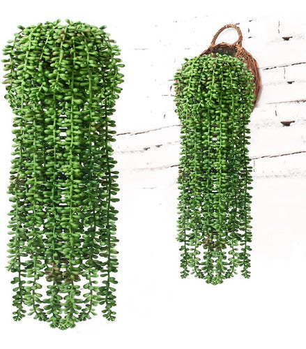 BohoSM 3 Pieces Fake Pearl Chain Hanging Plants 0