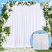 Tao-Ge 10x10 White Background Curtain for Parties 0