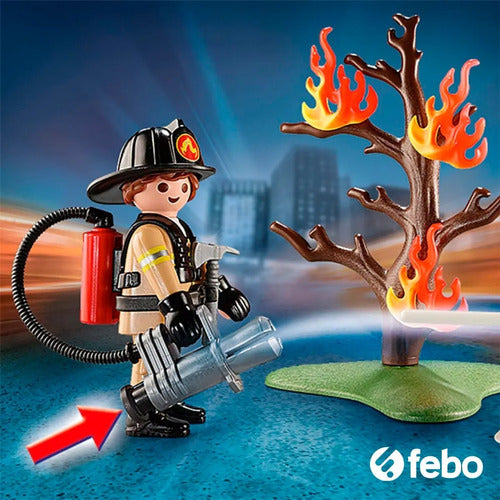 Playmobil Firefighter Briefcase City Action Figure and Accessories 2