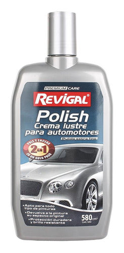 Revigal Polish 2 En 1, Brillo y Protección, Moto, Auto, 580ml 0