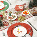 Putuo Decor Christmas Snowman Plates Set of 4 5