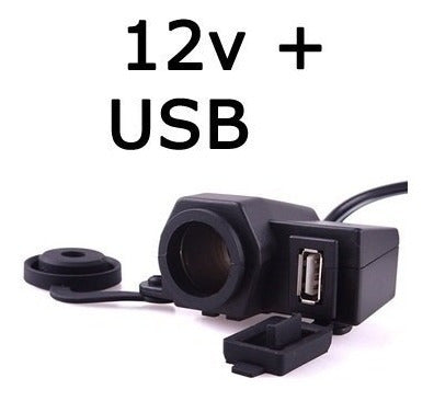 Toma 12v Usb Moto Cuatri Estanco Gps Celular Soporte Holder 1