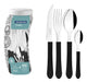 Tramontina Black 24-Piece Cutlery Set in Plastic Container 0