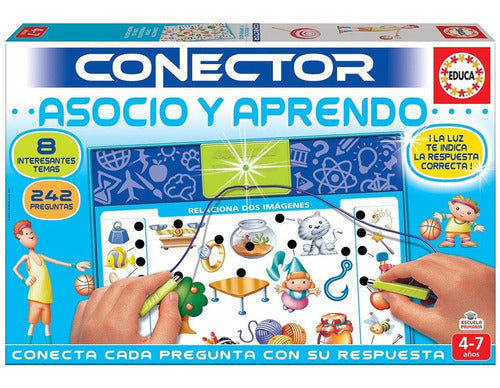 Juego Educa Conector Asocio Y Aprendo Con 242 Preguntas Febo 0