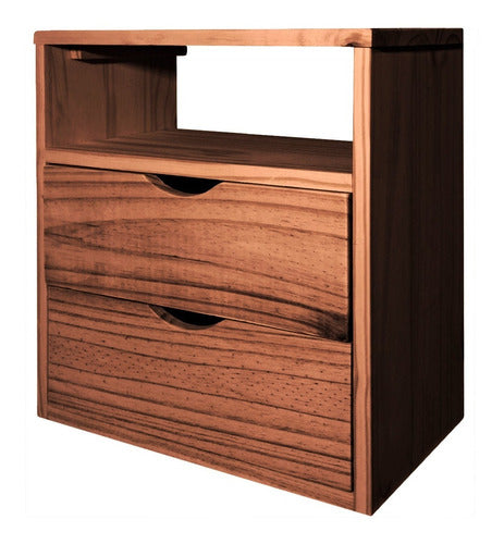 Sajo Modern Bedside Table with 2 Drawers - 2 Units 3