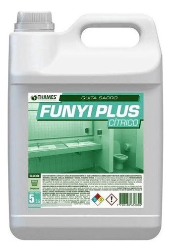 Desincrustante Anti Sarro Funyi Plus Citrico 5lts Thames X4 2