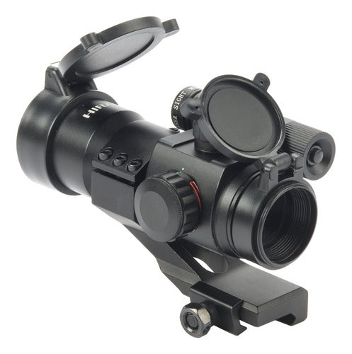 Tactical Red Dot Sight 1x30 5MOA with Laser for Rifles - Picatinny Cantilever Mount 2