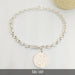 Barú White Steel Rolled Link Bracelet with San Benito Charm 1