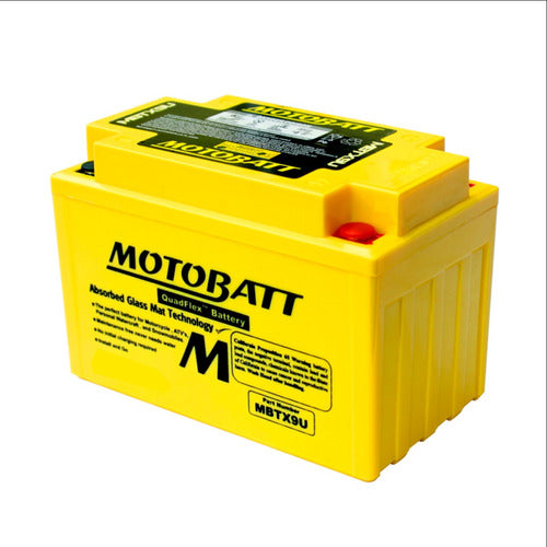 Motobatt Quadflex MBTX9U KTM Duke 390 CC Battery 0