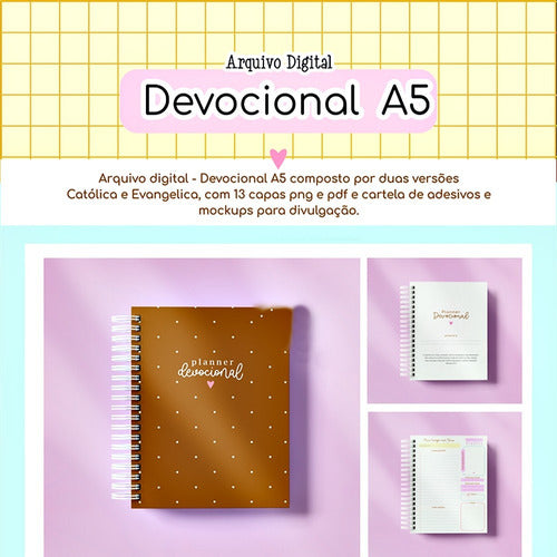 Arquivo Corte Digital Planner Devocional A5 1