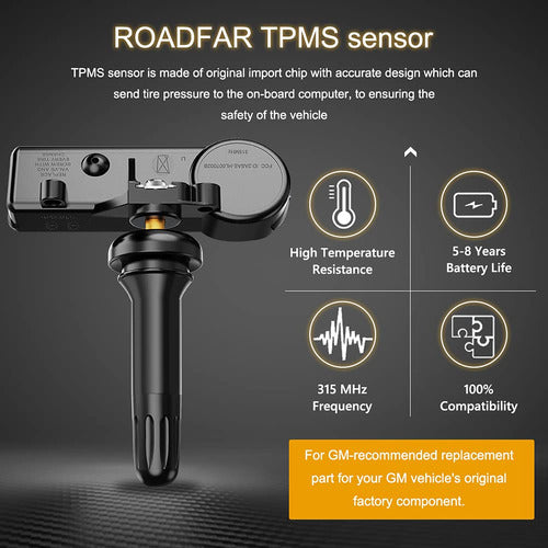 Roadfar Sensor De Presin De Neumticos De 315 Mhz Sensor De S 1